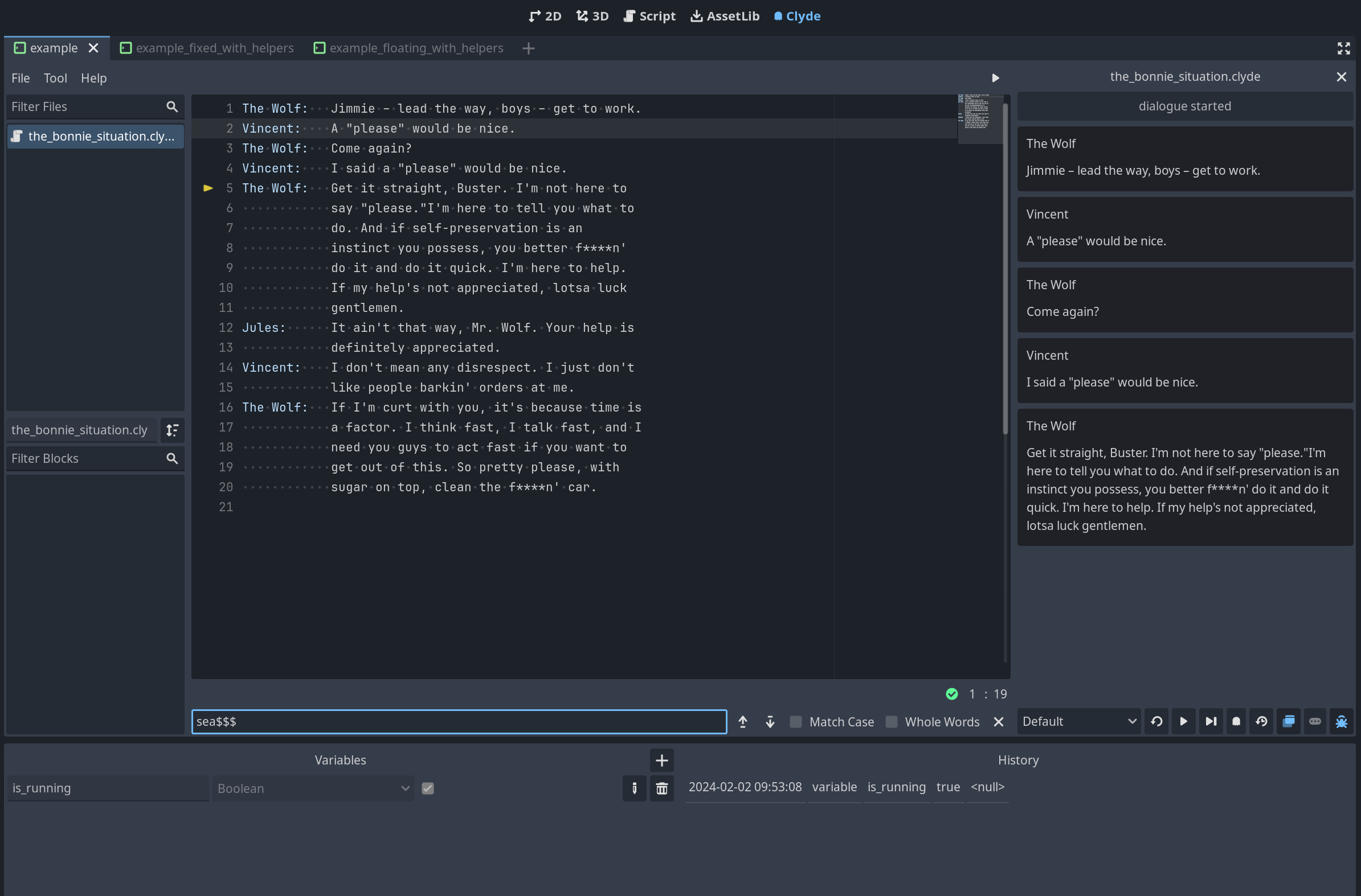 Clyde Dialogue Plugin for Godot