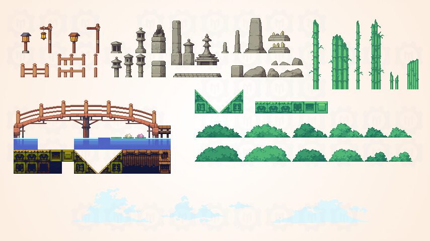 Japanese Tiles - Ghost of Ninja