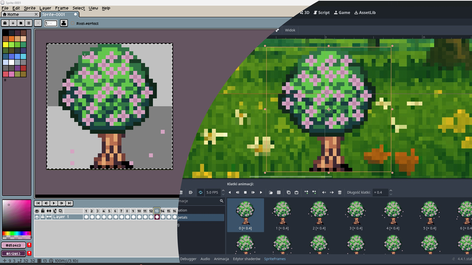 Tree with Pink Flowers