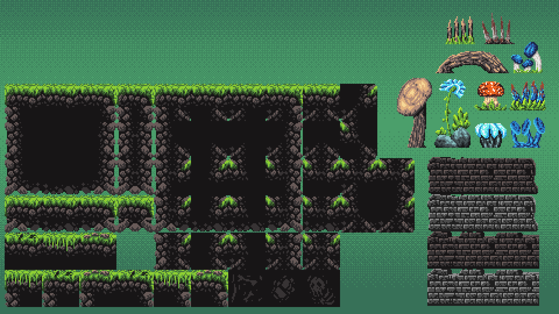 Dark Fantasia - Forest - Tileset